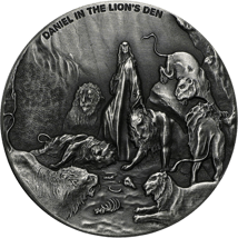 2 Unze Silber Daniel in der Löwengrube (Bibel-Serie: Motiv 1/6) Jahrgang 2016