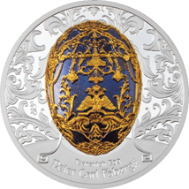 2 Unze Silber Peter Carl Fabergé  2023 Zarewitsch-Ei (Auflage: 888 | Polierte Platte | High Relief)