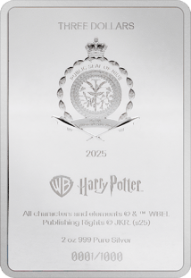 2 Unze Silber Harry Potter Der Feuerkelch Buchcover 2025 (Auflage: 1.000 | Polierte Platte)