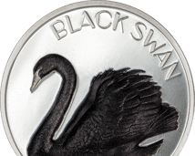 2 Unze Silber Black Swan 2023 (Auflage: 2.500 | High Relief | Black Proof)