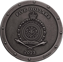 2 Unze Silber Steampunk Biene 2023 AF HR (Auflage: 500 | High Relief | Antik Finish)