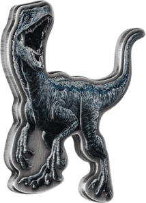 2 Unze Silber Jurassic World Velociraptor AF (Auflage: 600 | Antik Finish)