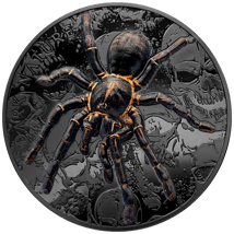 3 Unze Silber Dark Nature Thai Vogelspinne 2023 (Auflage: 888 | Black Proof | Ultra High Relief)