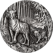 2 Unze Silber Lunar III Tiger 2022 AF (Auflage: 1.888 | Antik Finish)
