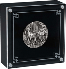 2 Unze Silber Lunar III Tiger 2022 AF (Auflage: 1.888 | Antik Finish)