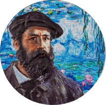 2 Unze Silber Claude Monet 2023 PP (Auflage: 999 | High Relief | coloriert | Polierte Platte)