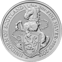 2 Unze Silbermünze Queen's Beasts Unicorn 2018