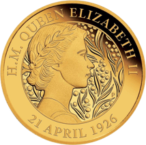2 Unzen Gold Elizabeth II. 2021 95. Geburtstag (Auflage: 150)