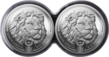 2 x 1 Unze Silber Big Five II Löwe 2022 PP Doppelkapsel (Auflage: 1.000 | Polierte Platte)