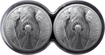 2 x 1oz Silber Big Five II  Elefant 2021 Doppelkapsel (Auflage: 1.000 | PP)
