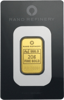 20 g Elefanten Goldbarren (Rand Refinery)