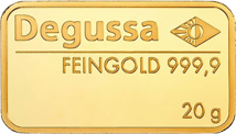 20 g Goldbarren Degussa