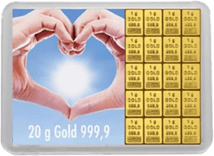 20 g Goldbarren "Für eine goldene Zukunft" (Kippbild)