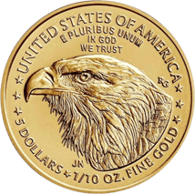 20 x 1/10 Unze Gold American Eagle 2023 (Typ II)