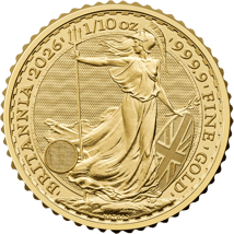 20 x 1/10 Unze Gold Britannia 2026