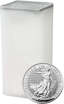 25 x 1 Unze Silber Britannia 2023 (Charles III.)