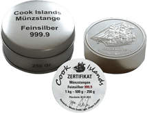 250 g Cook Islands Münzstange (in Dose)