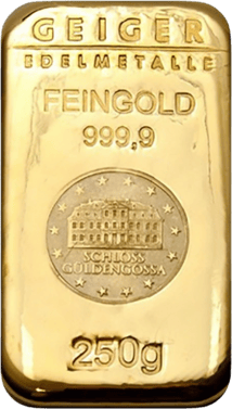 250 g Goldbarren Schloss Güldengossa