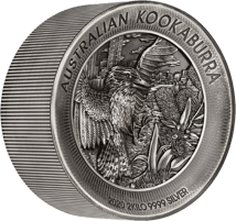2kg Silber Kookaburra 2020 (Auflage: 200 | Antik Finish | High Relief | inkl. Etui)
