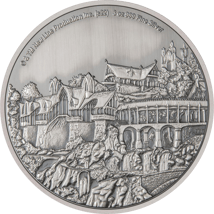 3 Unze Silber Herr der Ringe Bruchtal (Auflage: 1.000 | Antik Finish)