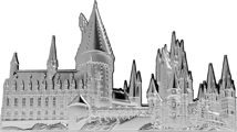 3 Unze Silber Hogwarts Castle 2025 (Auflage: 500 | Polierte Platte)
