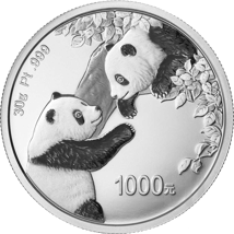 30 g Platin China Panda 2023 PP (Auflage: 5.000 | Polierte Platte)