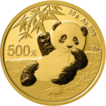 30g Gold China Panda 2020