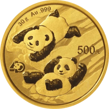 30g Gold China Panda 2022