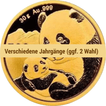30g Gold China Panda (diverse Jahrgänge)