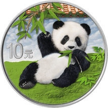 30g Silber China Panda 2020 (Auflage: 1.888 | coloriert | Produktkarte)