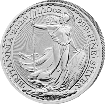 320 x 1/10 Unze Silber Britannia 2026