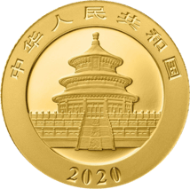 3g Gold China Panda 2020