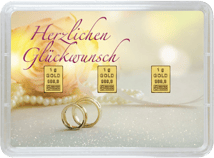 3g Goldbarren "Zur Hochzeit" (Valcambi)