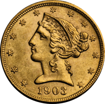 5 Dollar Liberty Head Gold