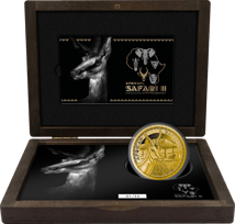 5 Unze Gold African Safari II Antilope 2024 PP (Auflage: 33 | Polierte Platte)