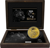 5 Unze Gold African Safari II Leopard 2022 PP (Auflage: 33 | Polierte Platte)