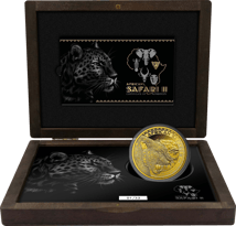 5 Unze Gold African Safari II Leopard 2022 PP (Auflage: 33 | Polierte Platte | Zertifikat Nr. 33)