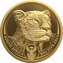 5 Unze Gold Big Five II Leopard 2023 (Auflage: 50 | 2. Motiv | im Etui)