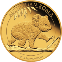 5 Unze Gold Koala 2016 PP (Auflage: 99 | inkl. Box & Zertifikat)