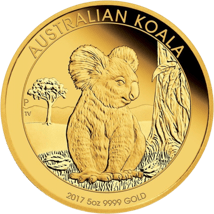 5 Unze Gold Koala 2017 PP (Auflage: 75 | inkl. Box & Zertifikat)