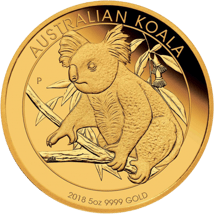5 Unze Gold Koala 2018 PP (Auflage: 50 | inkl. Box & Zertifikat)