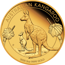 5 Unze Gold Känguru Nugget 2020 PP (Auflage: 50 | Polierte Platte)