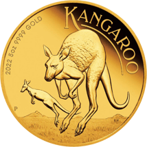 5 Unze Gold Känguru Nugget 2022 PP (Auflage: 50 | Polierte Platte)