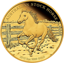 5 Unze Gold Stock Horse 2015 (inkl. Box & Zertifikat)