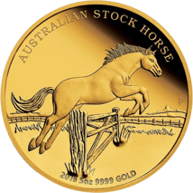 5 Unze Gold Stock Horse 2016 PP (Auflage: 99 | inkl. Box & Zertifikat)