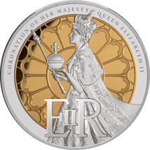 5 Unze Silber 70 Jahre Krönung Elisabeth II. 2023 (Auflage 500 | Polierte Platte)