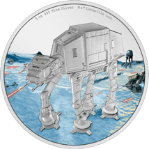 5 Unze Silber AT-AT Walker Star Wars Vehicles 2022 PP (Auflage: 300 | coloriert | Polierte Platte)