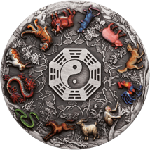 5 Unze Silber Tierkreiszeichen 2022 AF (Auflage: 388 | Antik Finish)