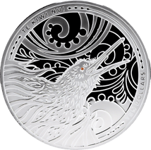 5 Unze Silber Kiwi 2026 (Auflage: 250 | Kristall | Polierte Platte)