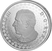 2 Unze Silber Maple Leaf 2026 (Auflage: 1.850 | teilvergoldet | Diamant | Polierte Platte)